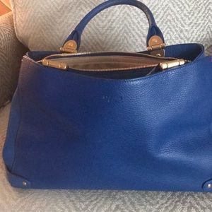 L K Bennet leather tote with straps